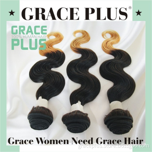 6A Ombre 1B 30 Hair Weaves Body Wave Virgin Remy Brazilian Hair Extension 100% Brazilian Human Hair